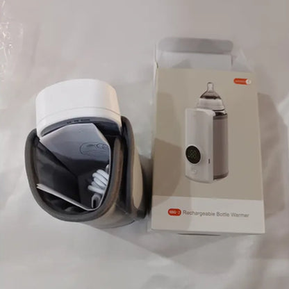 Chauffe-Biberon Rechargeable Sans Fil – 6 Niveaux de Température | Idéal Voiture & Sorties